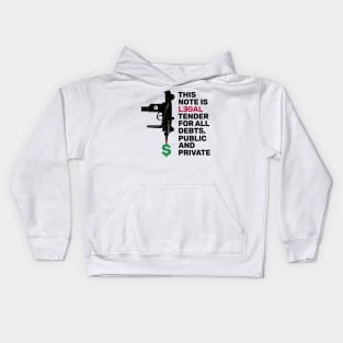 Irreverent Collection: Toy Gun - It's all about the money Kids Hoodie